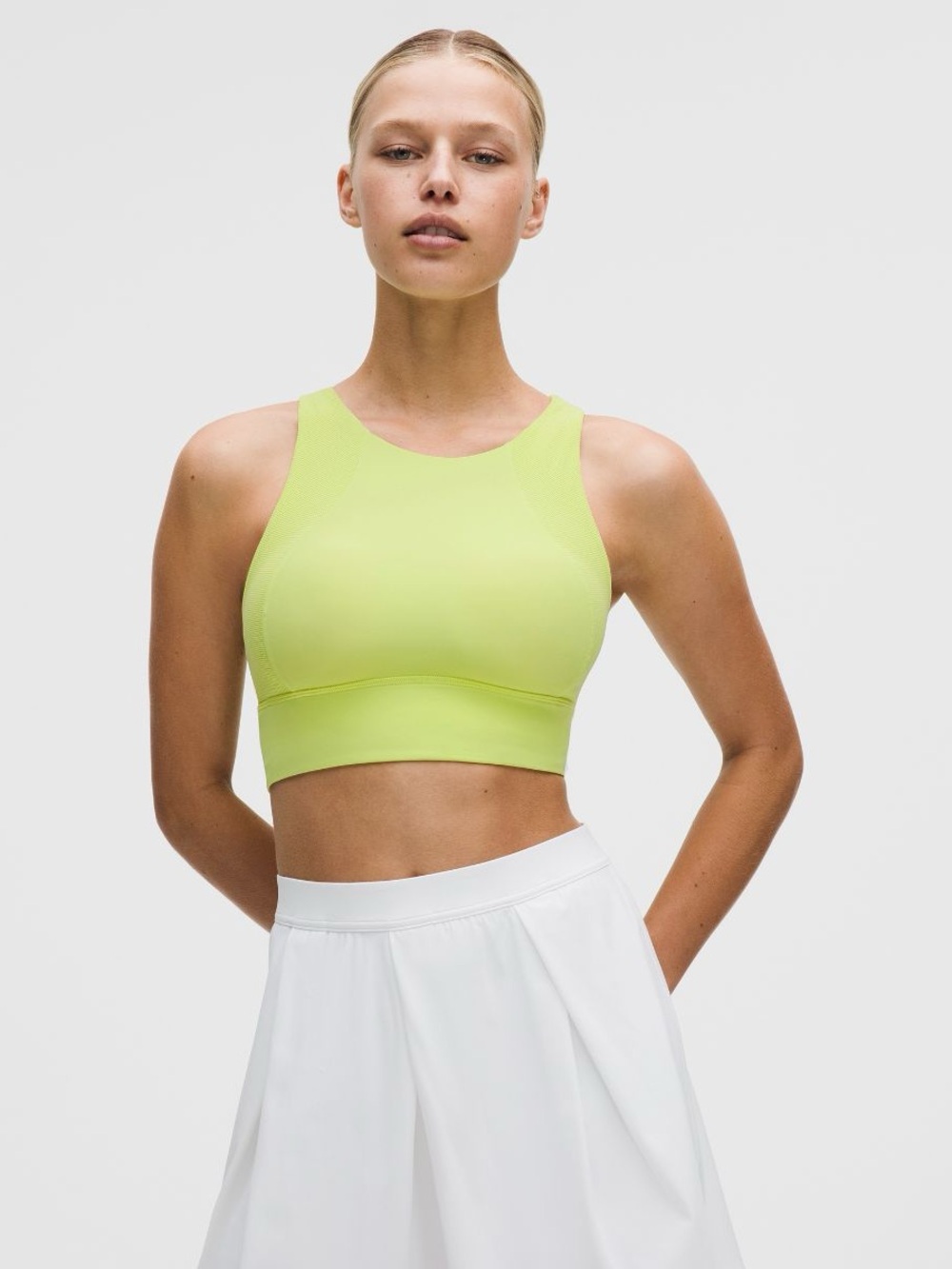 Lululemon Set Challenger Bra High Support Neon Green Out of stock online No pads